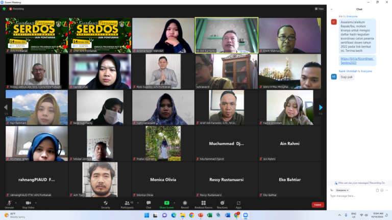 RAPAT KOORDINASI KEGIATAN SERTIFIKASI DOSEN TAHUN 2022