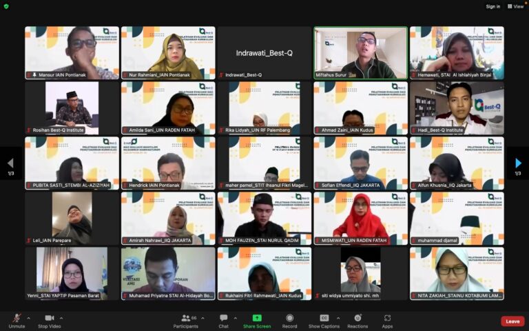 LPM IAIN PONTIANAK IKUTI PELATIHAN EVALUASI DAN PEMUTAKHIRAN KURIKULUM YANG DIGELAR BEST-Q INSTITUTE