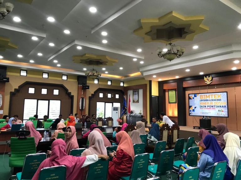 LPM IAIN PONTIANAK GELAR BIMBINGAN PENGISIAN BEBAN KINERJA DOSEN PADA APLIKASI E-PERFORMANCE