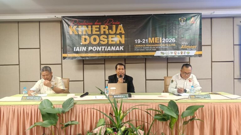 LPM IAIN PONTIANAK GELAR REVIEW BKD, WAREK BIDANG APL JELASKAN STANDAR DAN EVALUASI KINERJA DOSEN