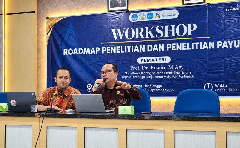 KETUA LPM IAIN PONTIANAK JADI NARASUMBER WORKSHOP ROADMAP PENELITIAN PRODI PENDIDIKAN SEJARAH UNTAN