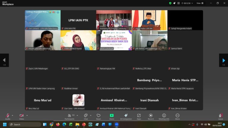 PERKUAT KESIAPAN SERDOS 2026, LPM IAIN PONTIANAK IKUTI SOSIALISASI NASIONAL